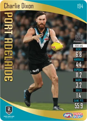 Charlie Dixon, Gold, 2020 Teamcoach AFL