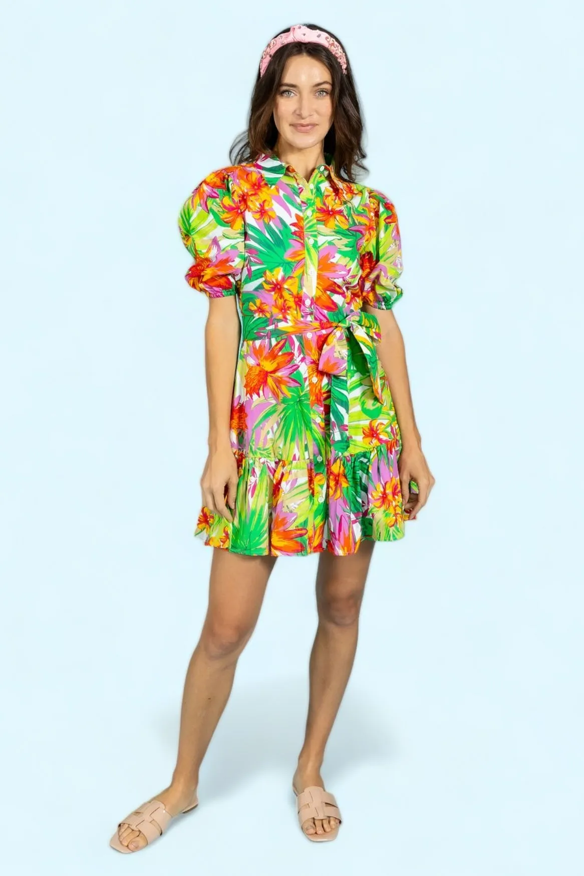 Chase Your Own Sunshine Poplin Mini Dress