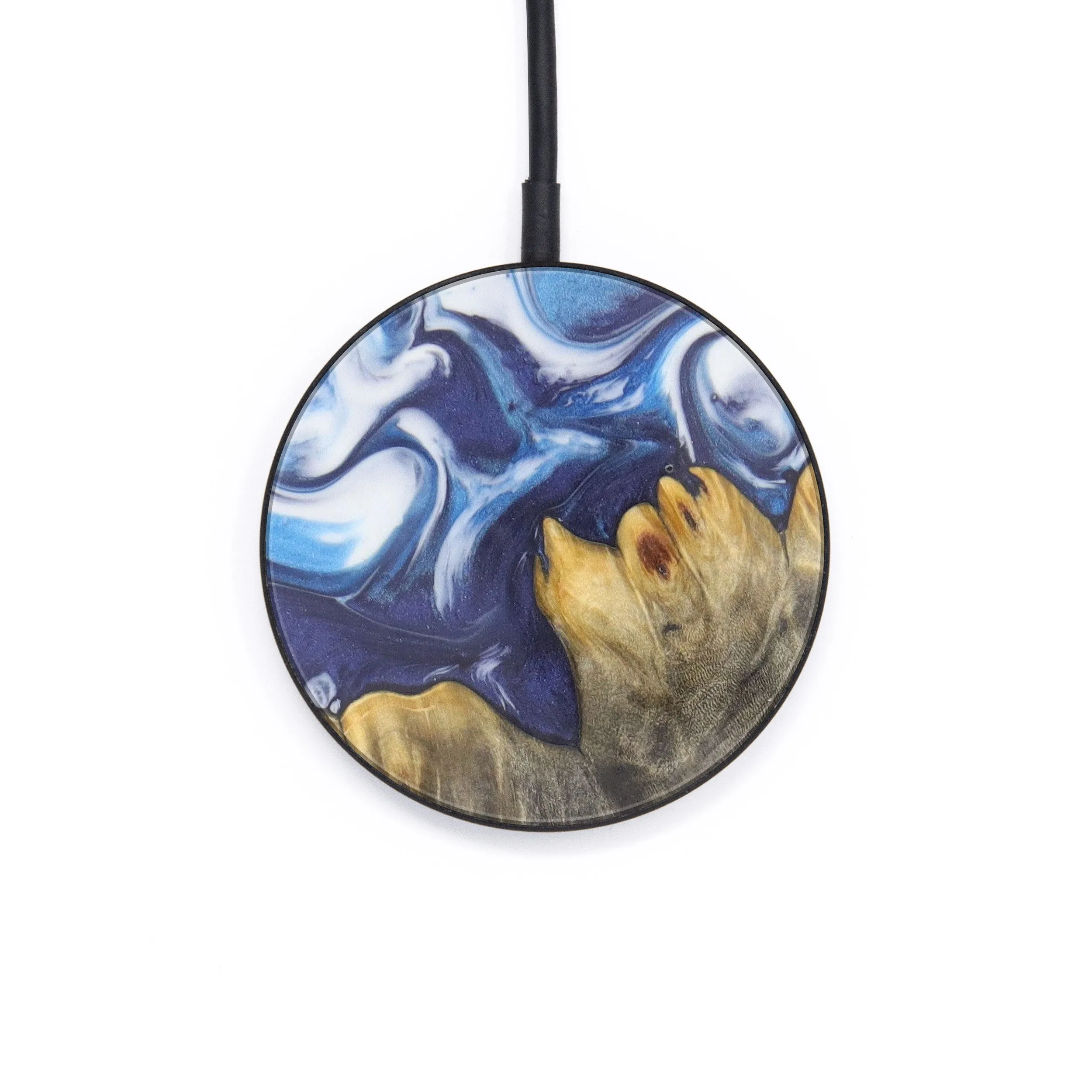 Circle Wood Resin Wireless Charger - Deann (Artist Pick, 606909)