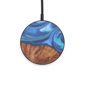 Circle Wood Resin Wireless Charger - Deeann (Light Blue, 608401)