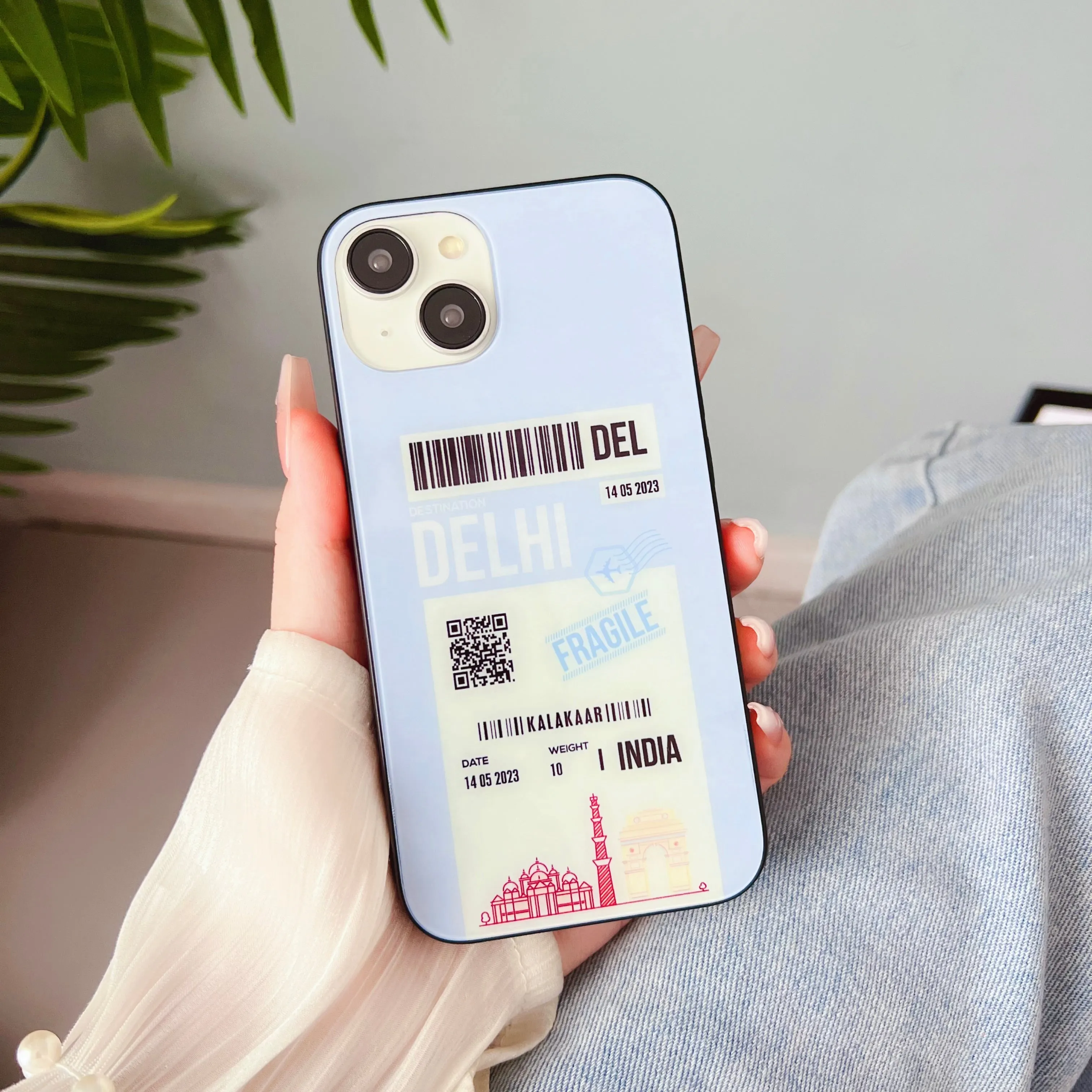 City Boarding Pass Designer Glass Case