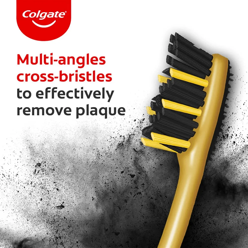 Colgate ZigZag Charcoal Bristle Toothbrush - Soft (BUY 2 GET 2 Free)