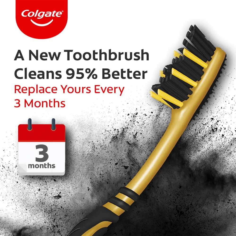 Colgate ZigZag Charcoal Bristle Toothbrush - Soft (BUY 2 GET 2 Free)