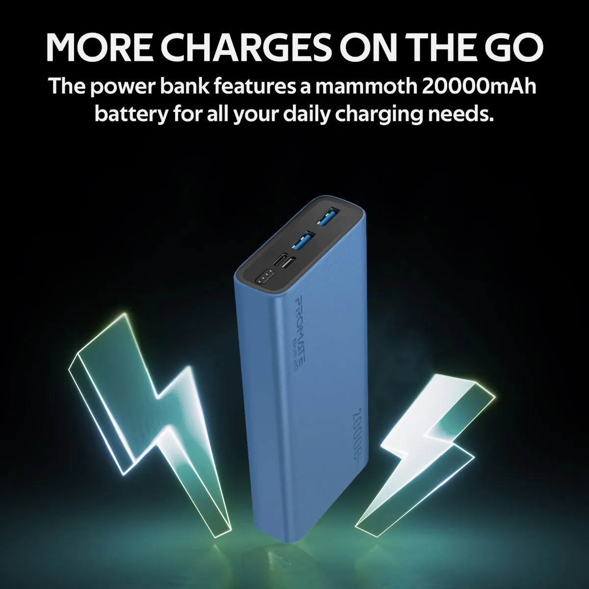 Compact Smart Charging Power Bank with Dual USB Output