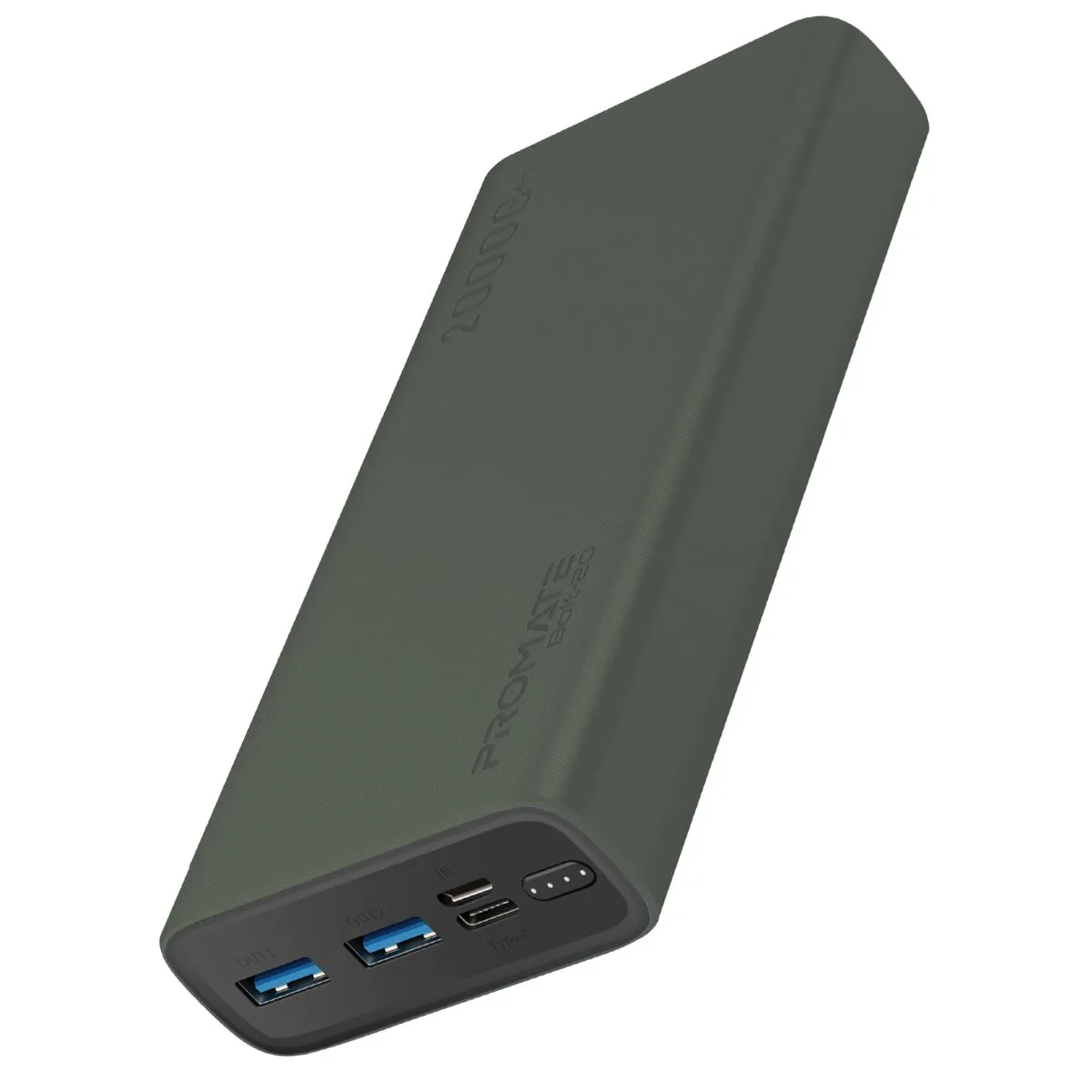 Compact Smart Charging Power Bank with Dual USB Output