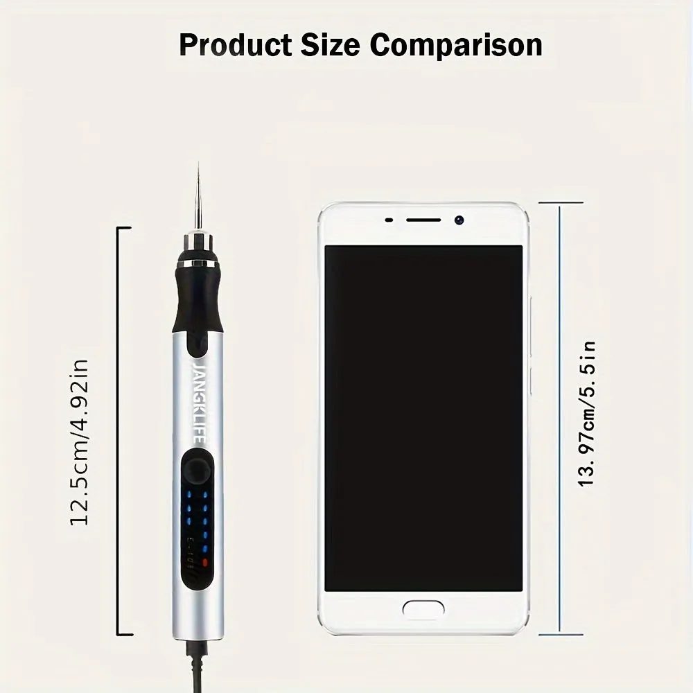 Cordless Rotary Tool Rechargeable Engraving Pen With 280mAh Battery Electric Adjustable Speed Carving Pen Portable Wood Engraving Tool For Sanding Polishing Drilling Etching