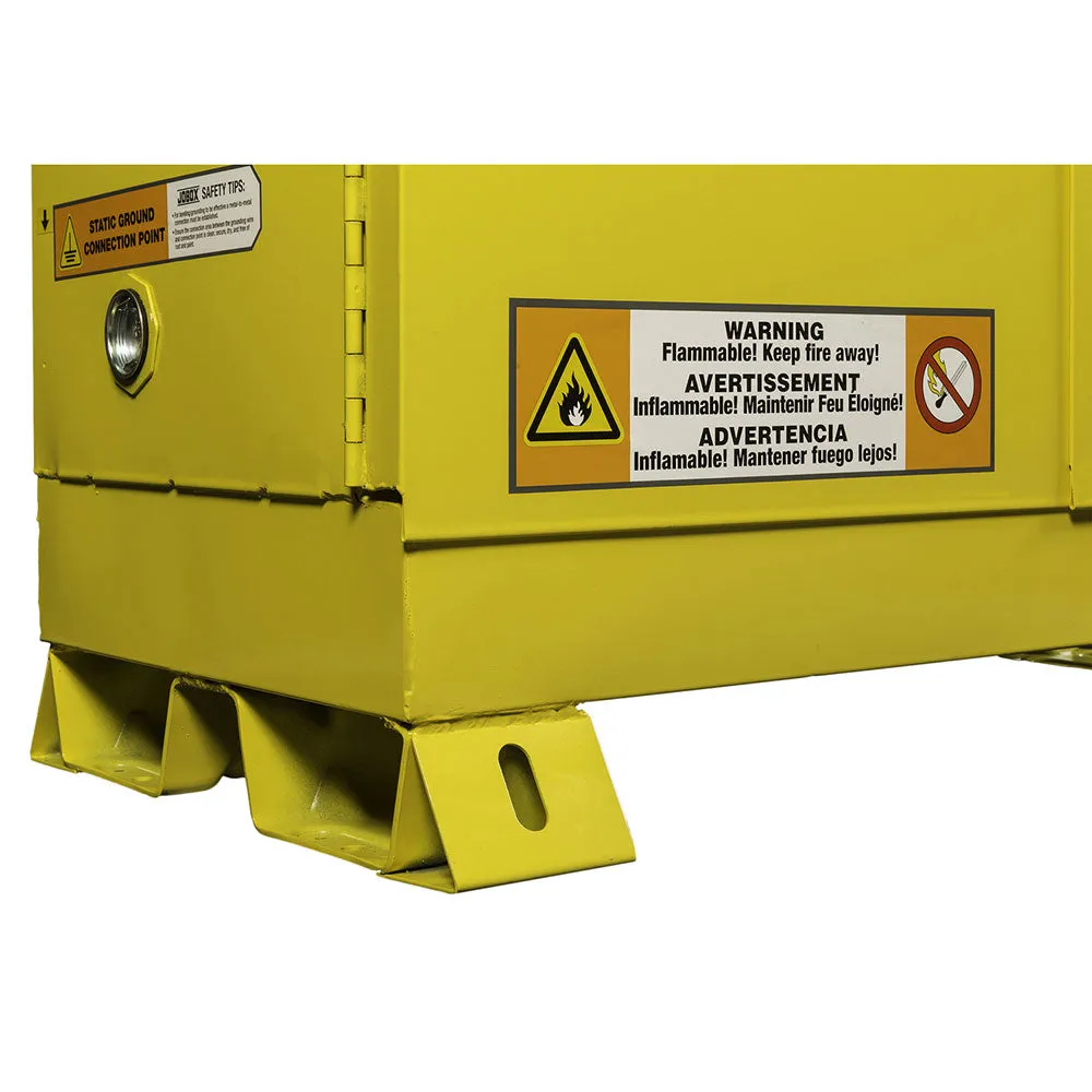 Crescent Jobox 1-759640 90 Gallon Flammable Manual Close Safety Cabinet - Yellow