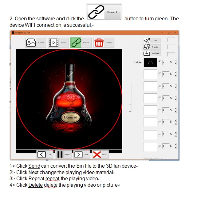 Crony NEW 3D hologram Led fan 42CM Advertising Display Holographic Imaging Naked Eye AD Fan