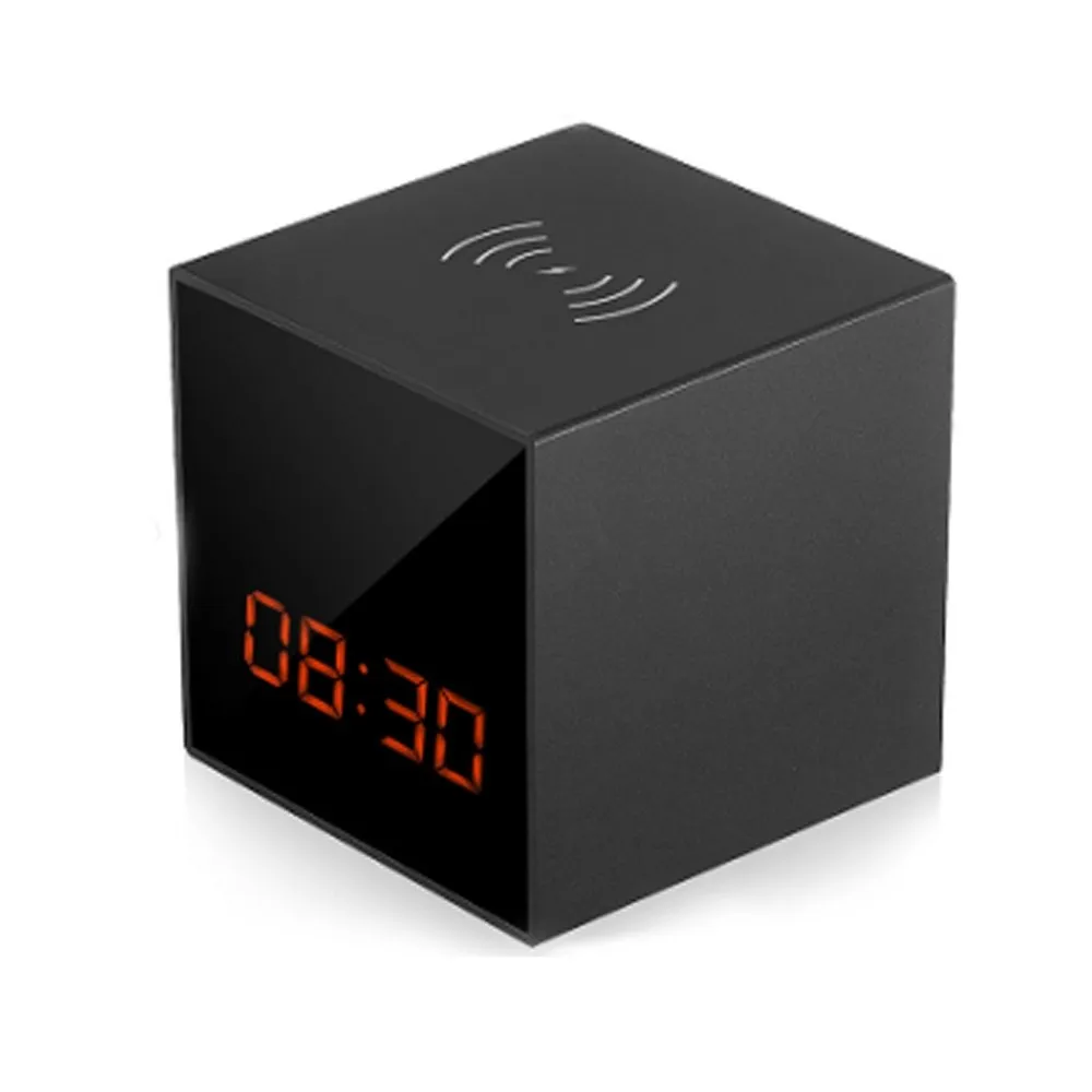 Crony Wireless Smart camera with Wireless charger clock Phone Charger WIFI Hidden CCTV