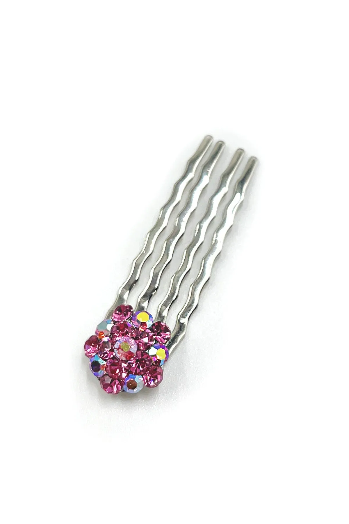 Crystal Cluster Mini Comb - Yellow, Fuchsia, Multi Hot Pink Only