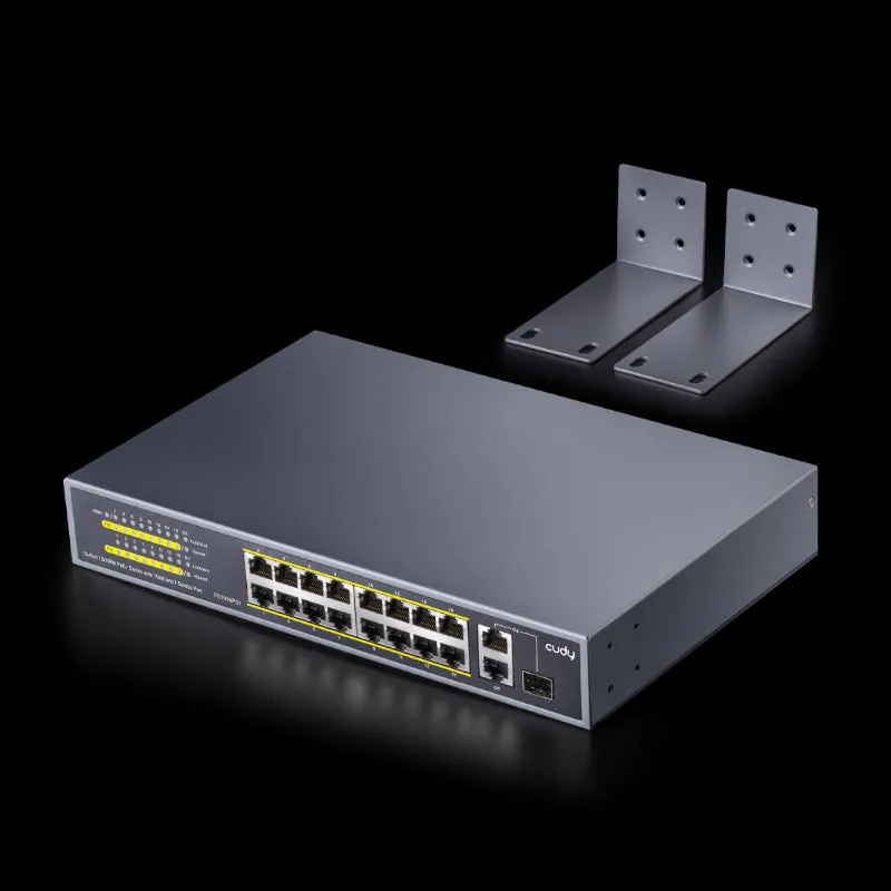 Cudy 16-Port Unmanaged Poe  Switch - Rack Mount