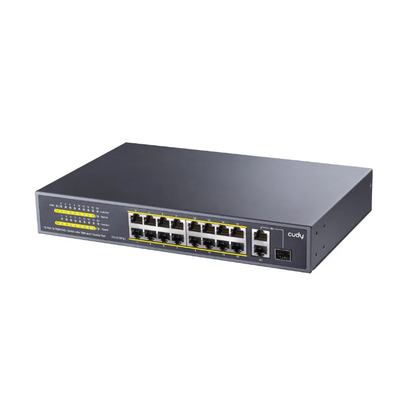 Cudy 16-Port Unmanaged Poe  Switch - Rack Mount