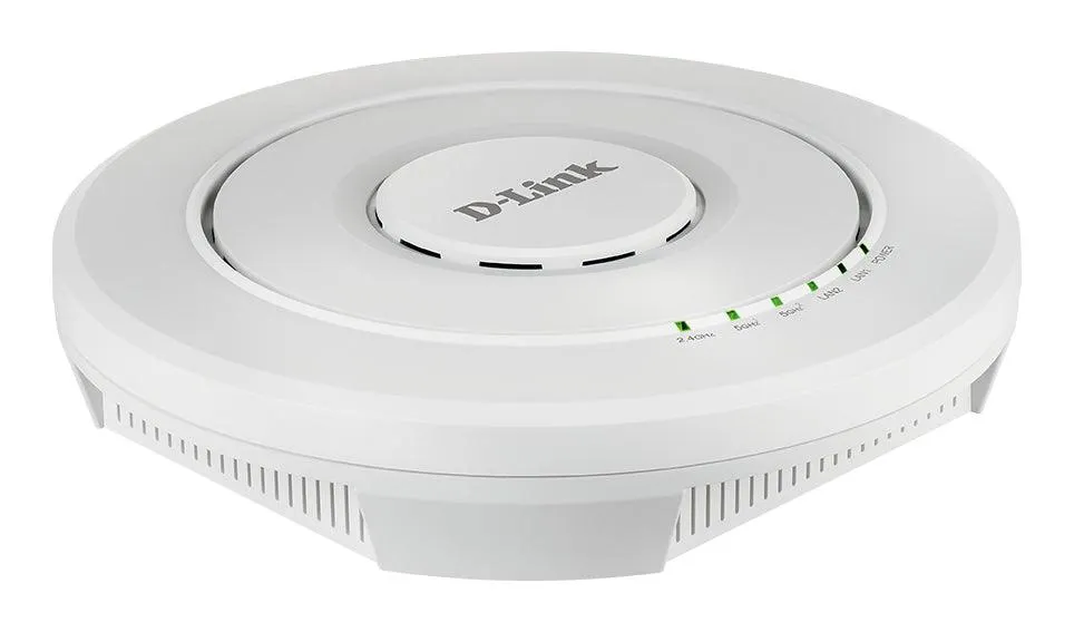 D-LINK DWL-7620AP | AC2200 | 2.4|5 GHz | 2x2 MIMO | 2x 10|100|1000BASE‑T LAN | IEEE 802.11b|g|n|ac | 32 SSIDs | PoE | 205x39 mm (DWL-7620AP)