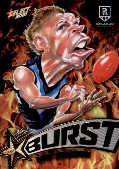 Dan Houston, Fire Starburst, 2021 Select AFL Footy Stars