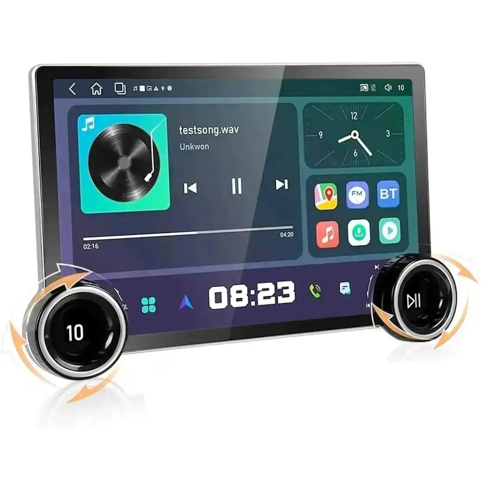 Diamond 2K - 11.5 Inch Dual Knob Android Multimedia Entertainment Unit - Toyota Hilux (05-14) A/C