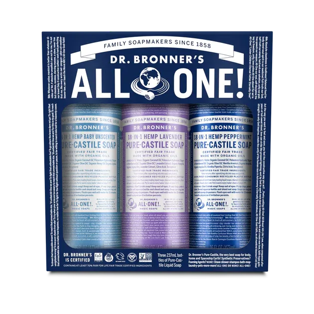 Dr Bronner's - Liquid Soap Multi-Pack - Cosmic Classics