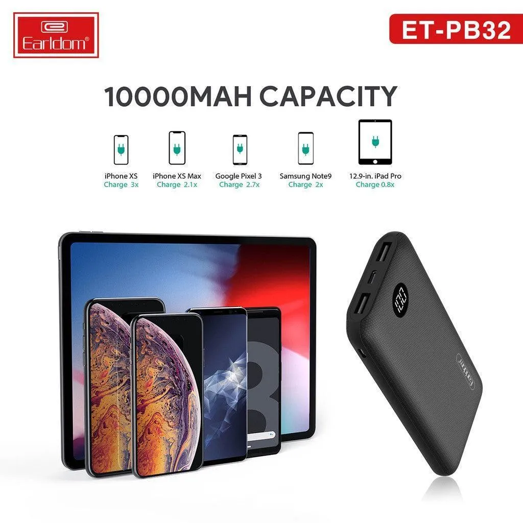 Earldom Power Bank 10000mah PB32