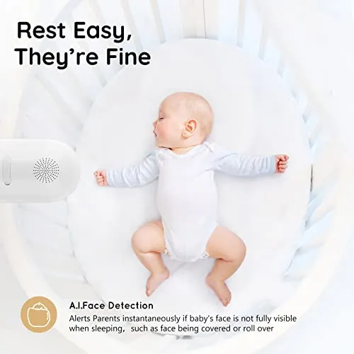 Ebemate Smart Baby Monitor - Full HD Streaming, Interactive Audio, Calming Lullabies