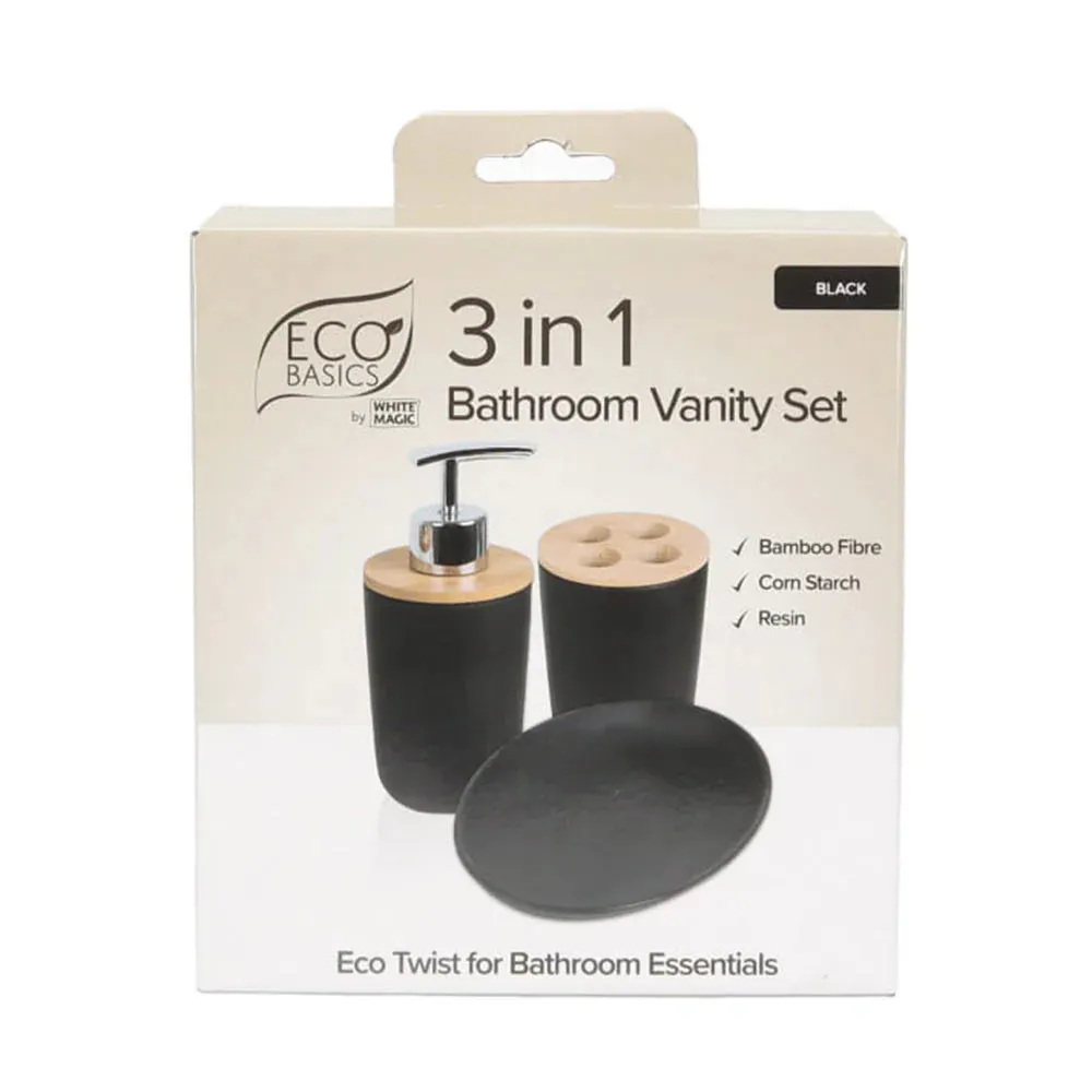 Eco Basics 3 in 1 Vanity Bathroom Set