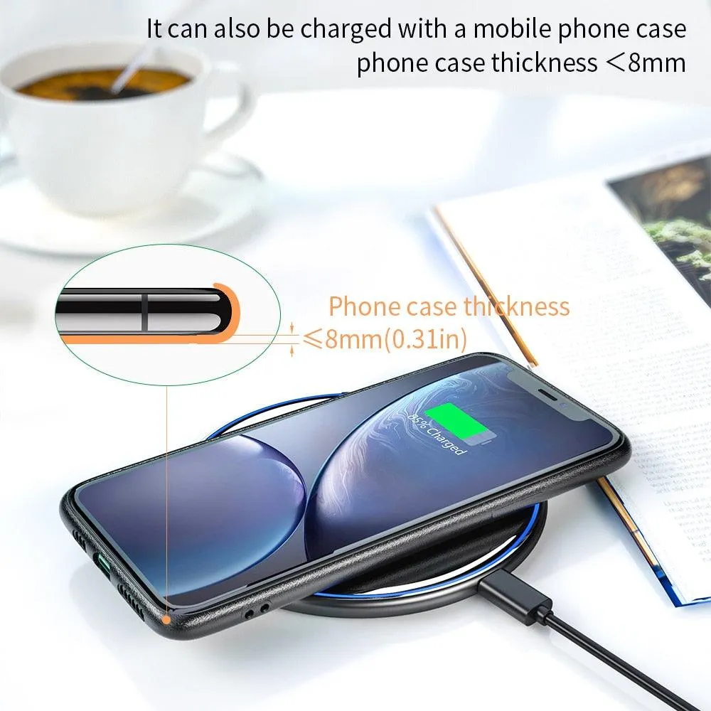 Essager 15W Qi Wireless Charger Fast Wireless Charging Pad Quick Induction Wirless Charger For iPhone 14 Pro max Xiaomi mi 9 Pro