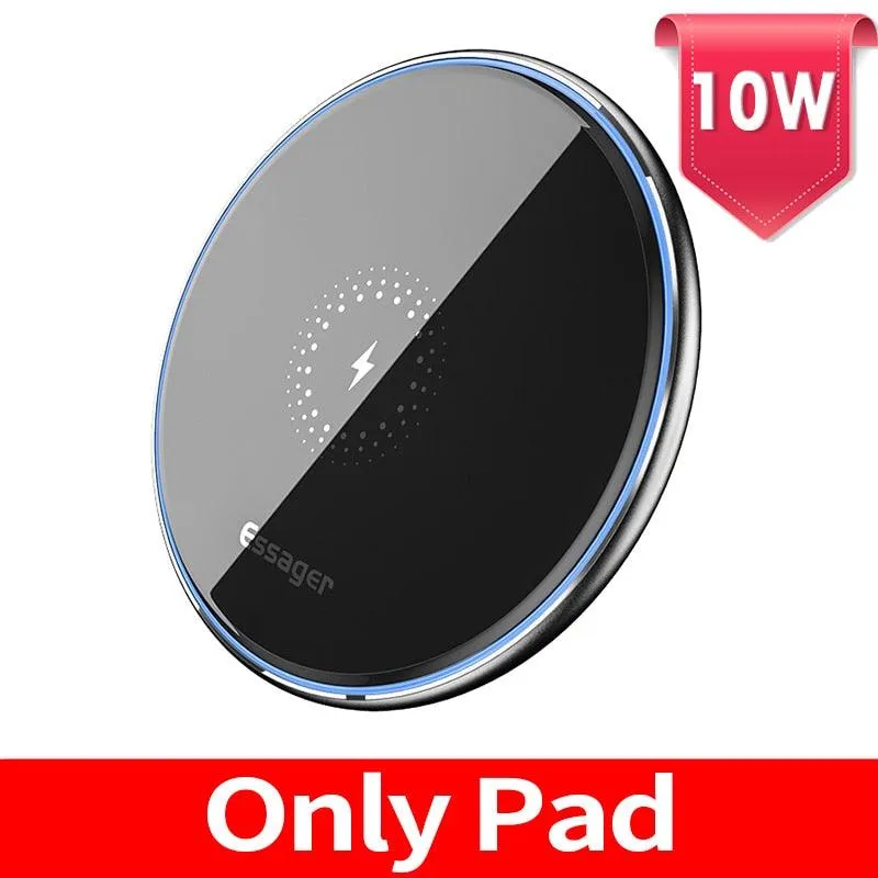 Essager 15W Qi Wireless Charger Fast Wireless Charging Pad Quick Induction Wirless Charger For iPhone 14 Pro max Xiaomi mi 9 Pro