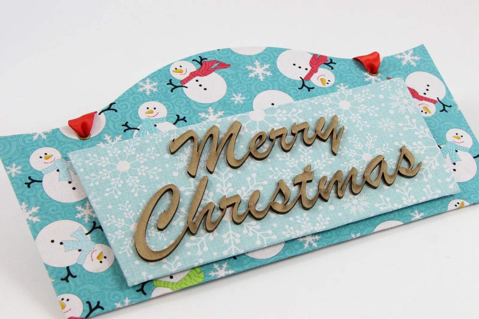 Fabric Christmas sign DIY kit, Christmas sign decor, cartonnage kit 142, online instructions included