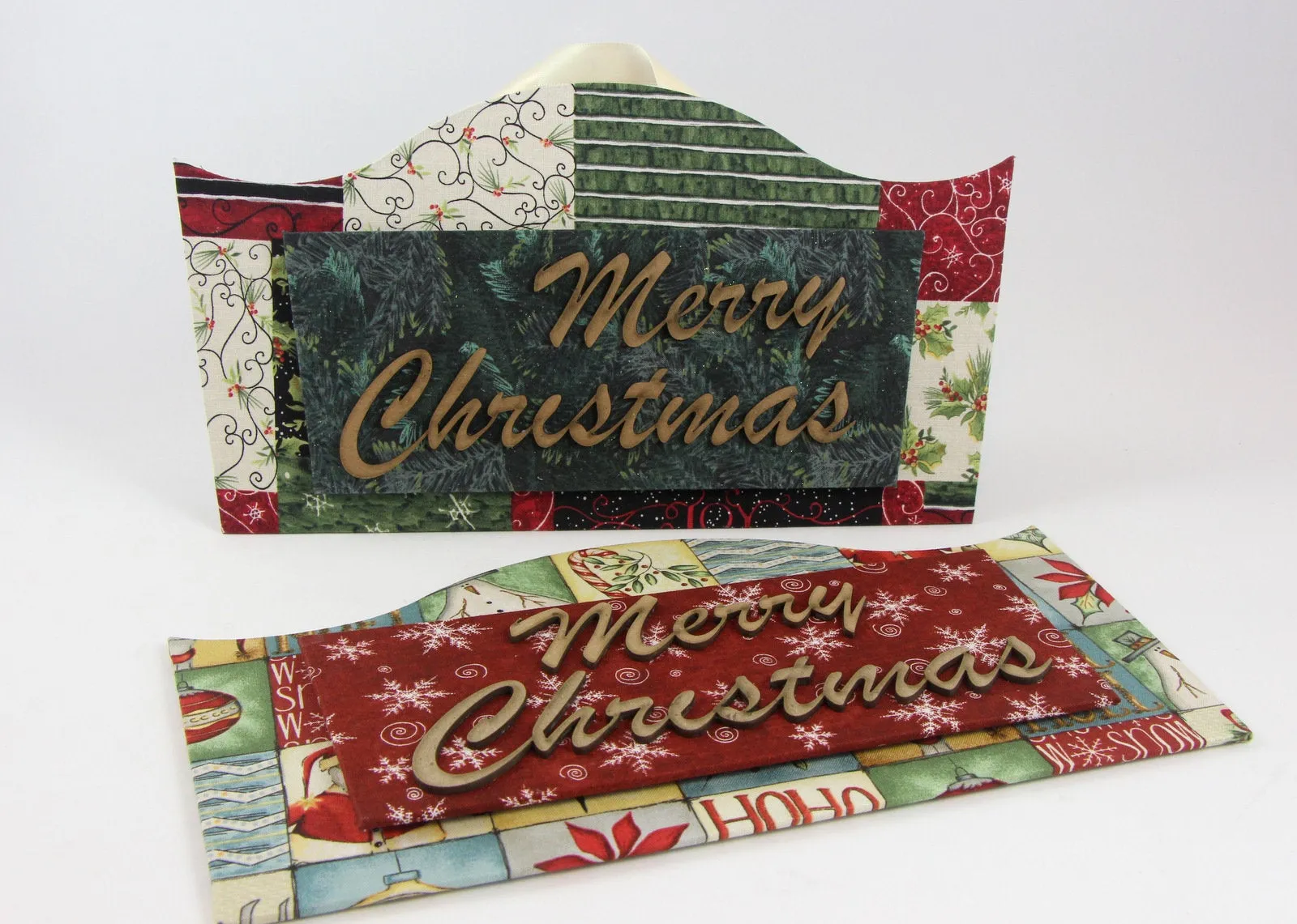 Fabric Christmas sign DIY kit, Christmas sign decor, cartonnage kit 142, online instructions included