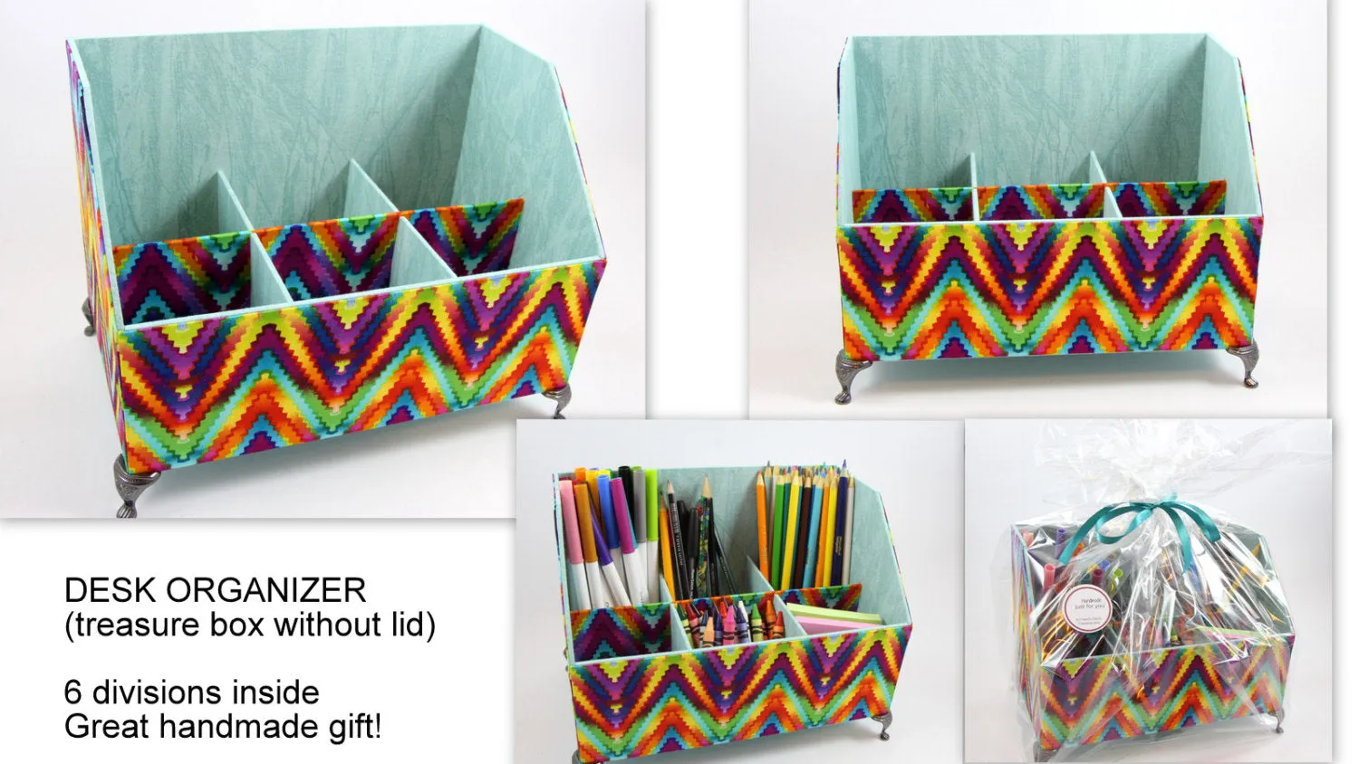 Fabric desk organizer DIY kit, cartonnage kit 149, online instructions included