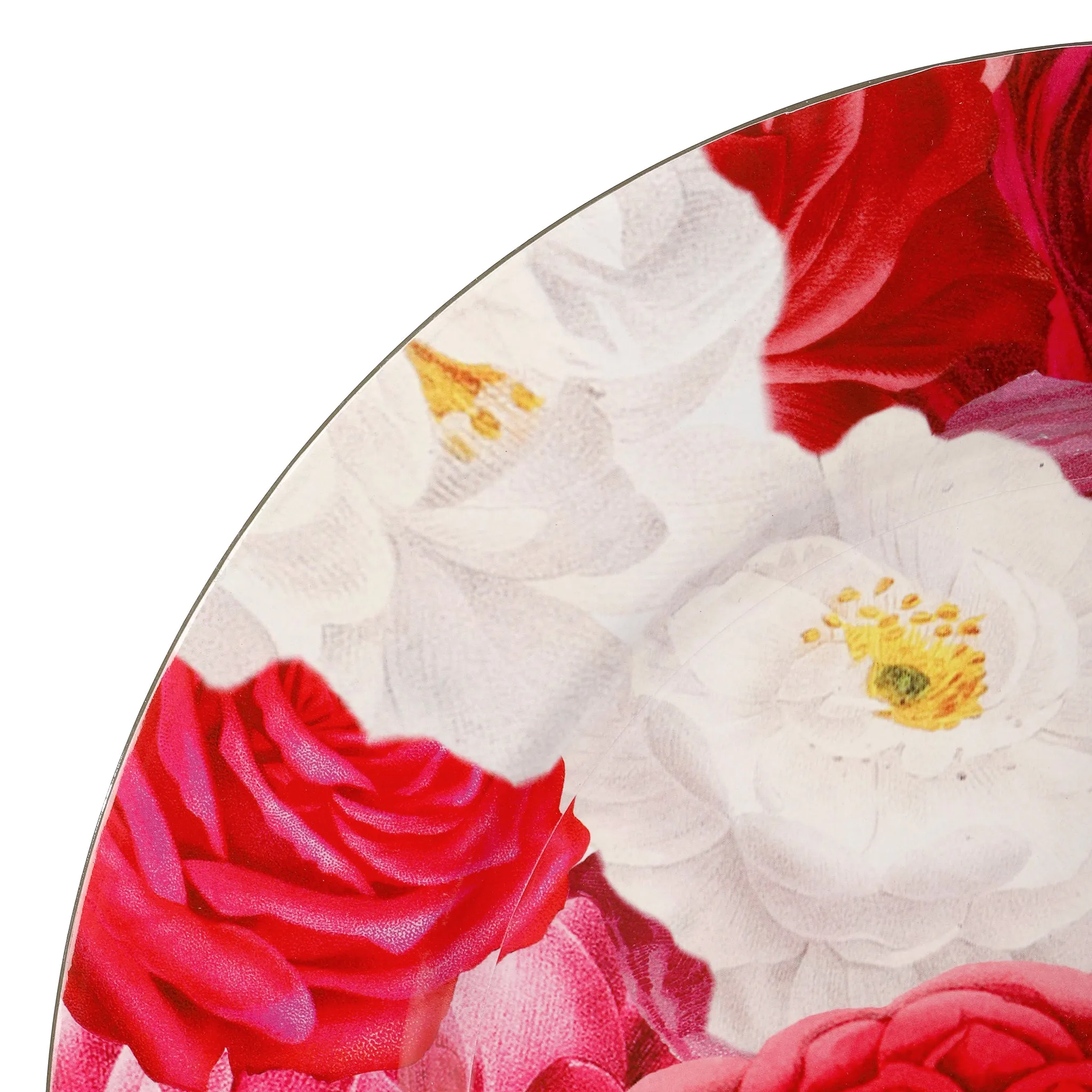 Floral Peony and Roses Acrylic Charger - Fuchsia