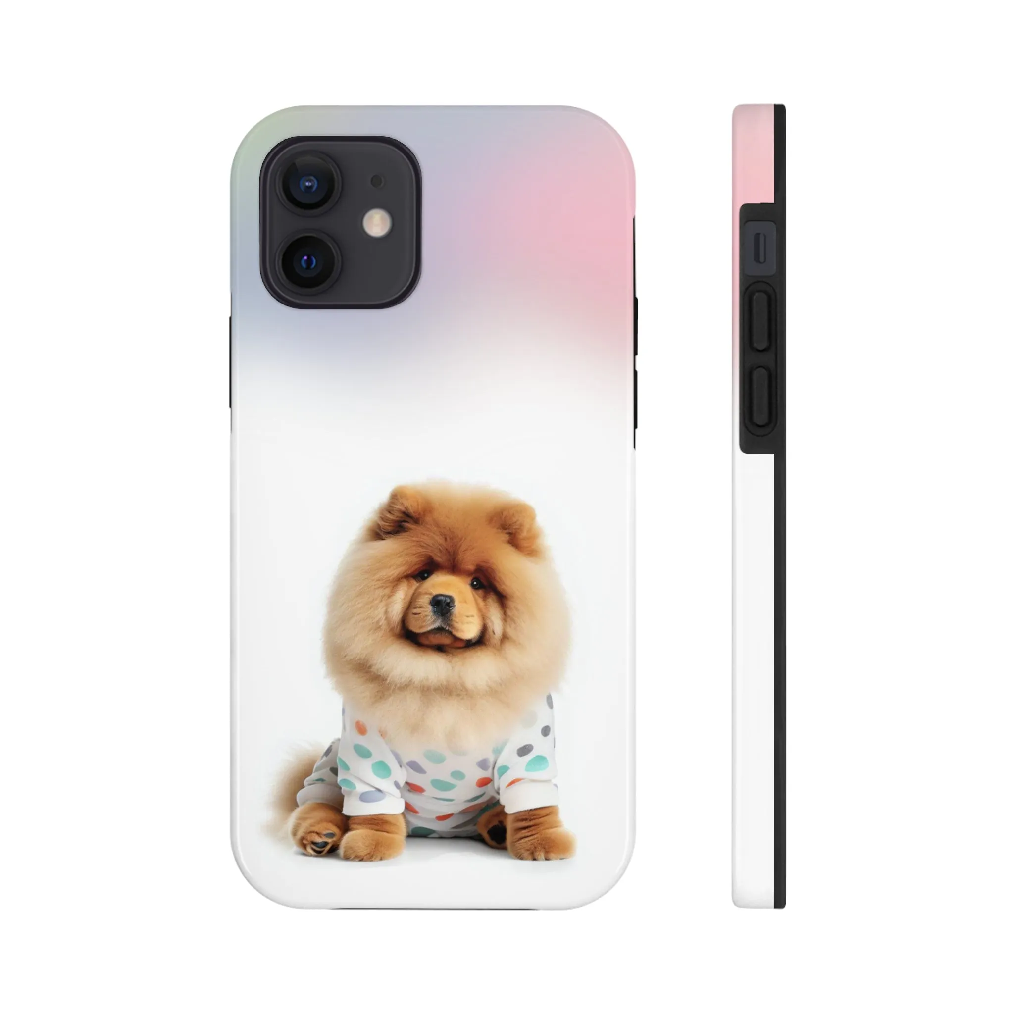 Fluffy Chow Chow Dog Touch Case for iPhone with Wireless Charging