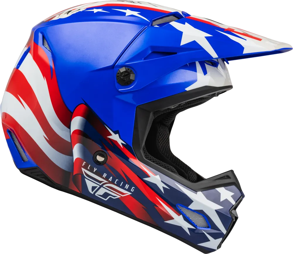 Fly Racing Kinetic Patriot Helmet (Youth Large)