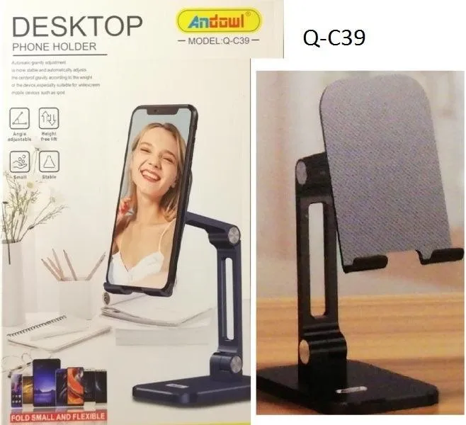 Foldable desktop phone holder Q-C39