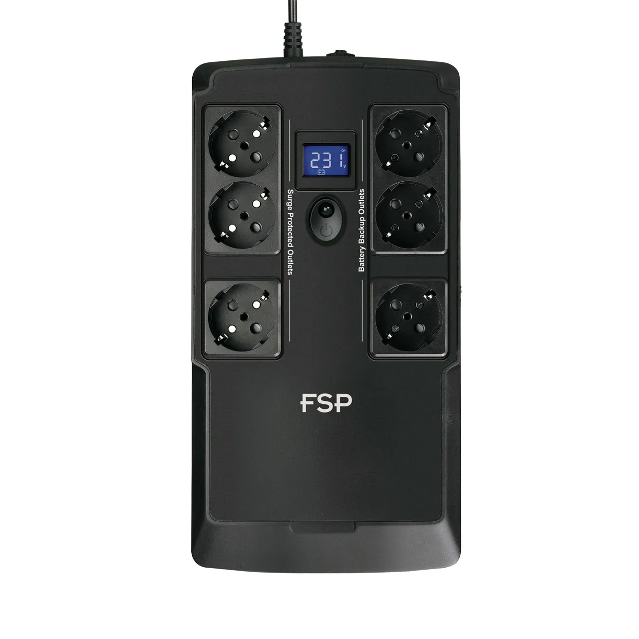 Fsp Nanofit 600 Offline Ups 600Va 360W Inkl. 2-Port Usb Charger 6 Schuko