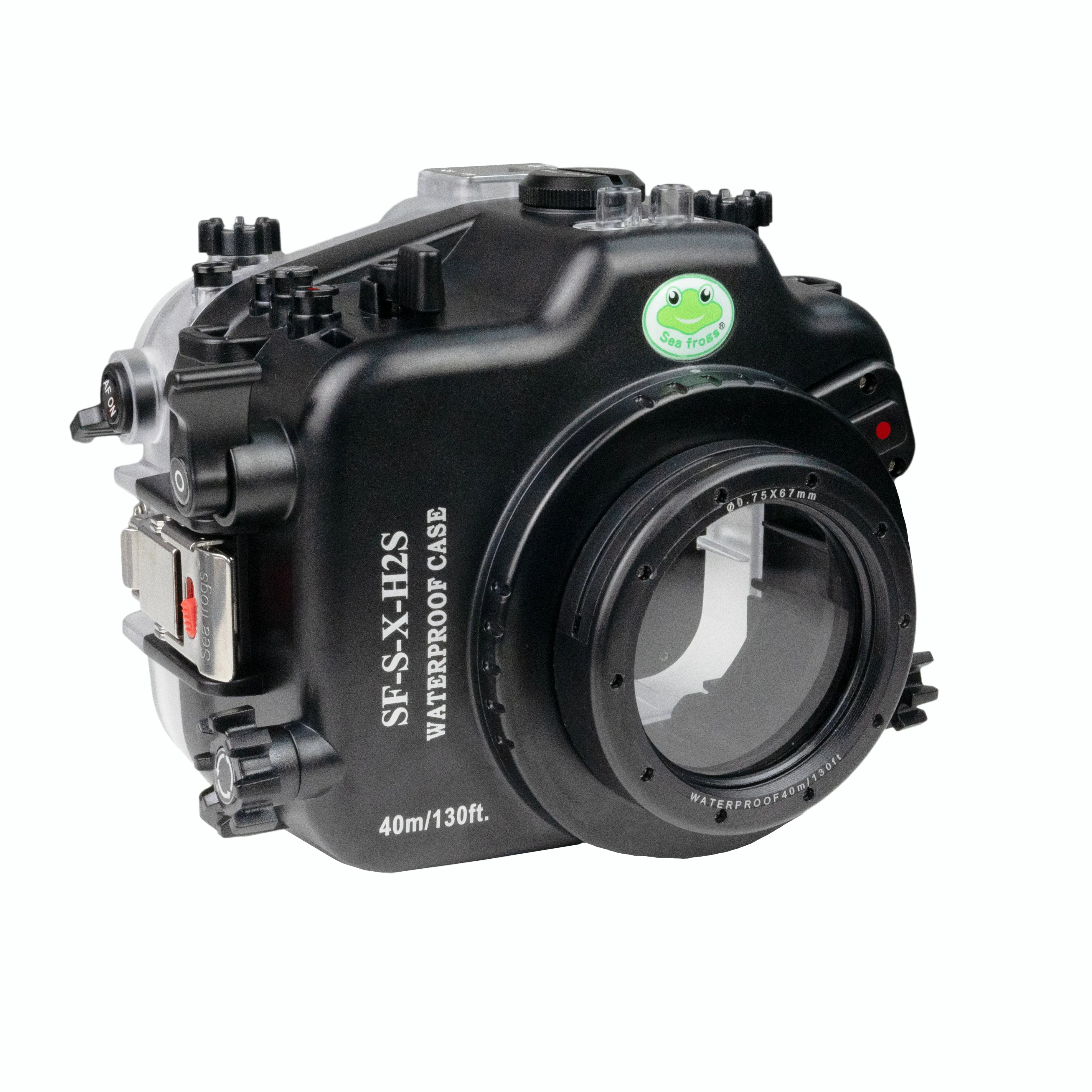 Fujifilm  X-H2/X-H2S 40M/130FT Underwater camera housing with glass Flat Short Port. XF 16mm