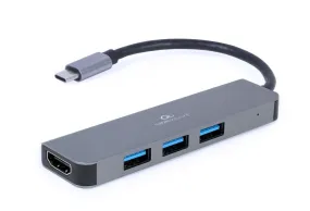 Gembird A-Cm-Combo2-01 Usb Type-C 2-In-1 Multi-Port Adapter (Hub   Hdmi)