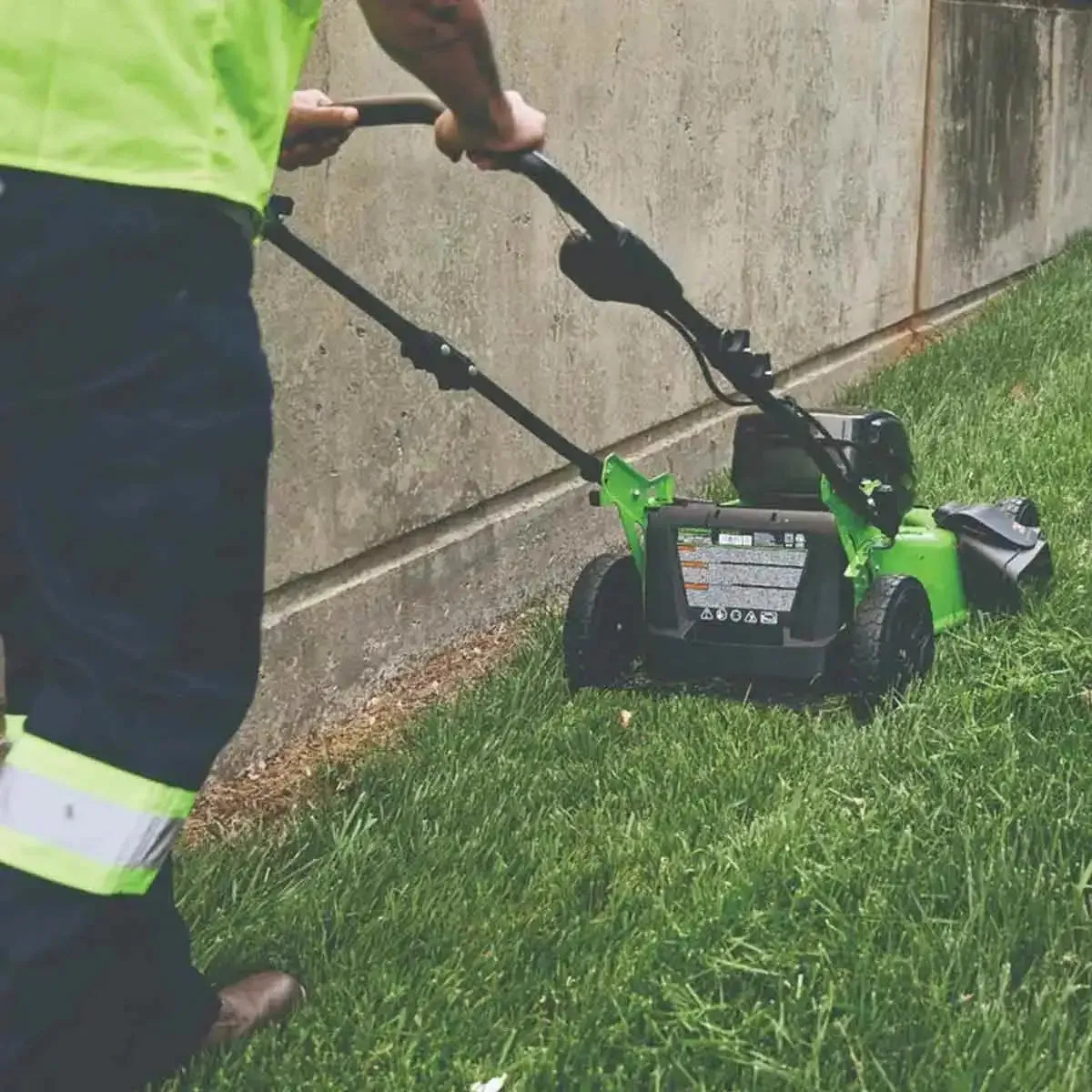 Greenworks 21" Brushless Push Mower with 5AH Battery & 8A Dual Port Charger