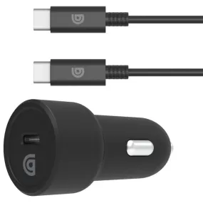 Griffin 20W USB C PD Car Charger with USB C to USB C Cable Black - GP-184-BLK