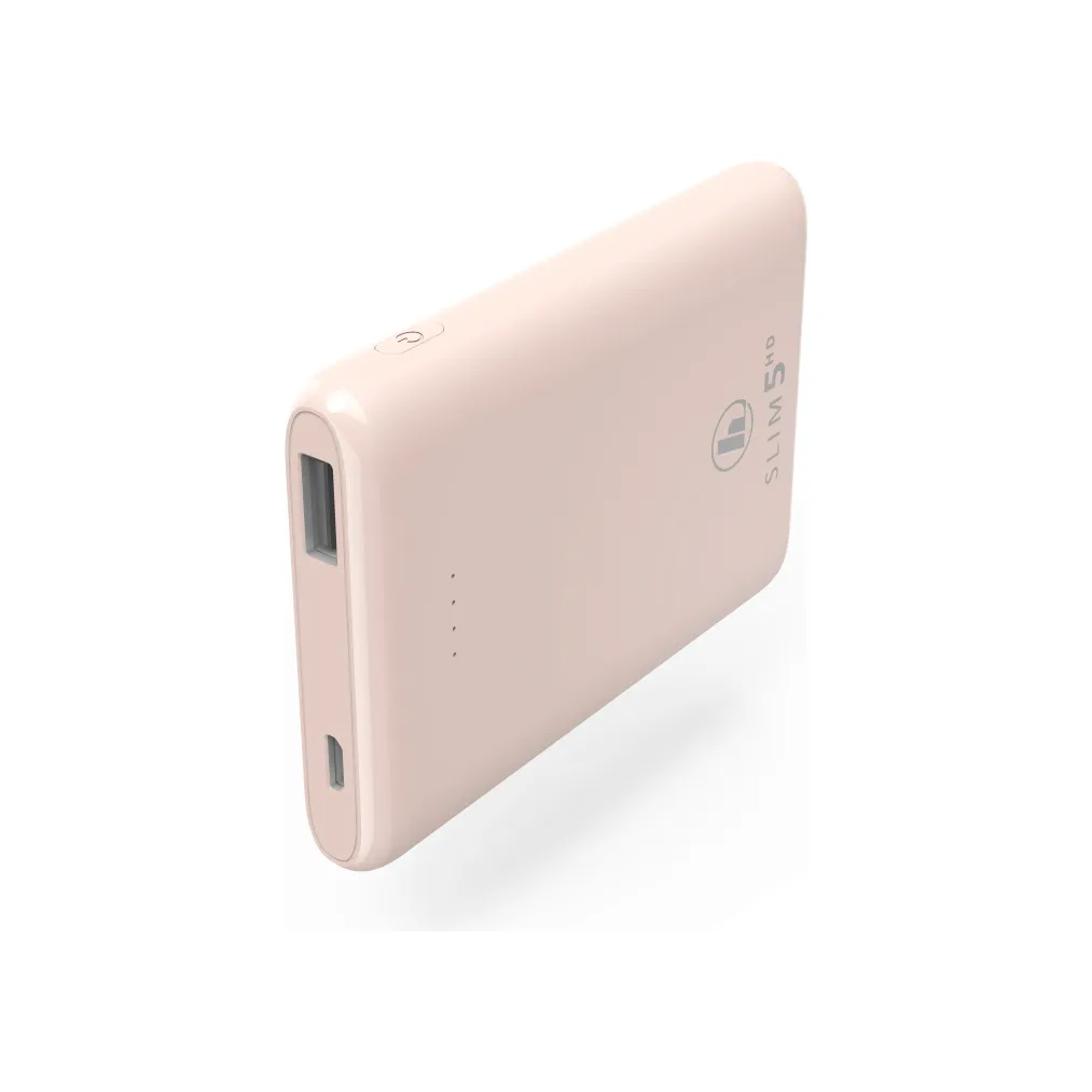 Hama Slim 5HD 5000mAh Power Bank - Pink | 342851