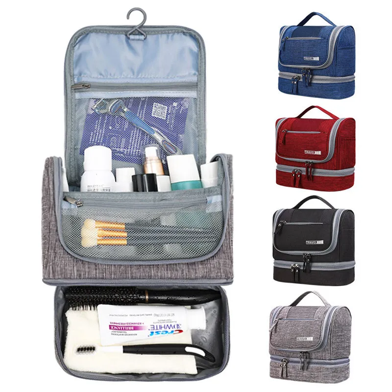 Hanging Toiletry Bag Travel Organizer Bag For Shampoo Makeup Cosmetics