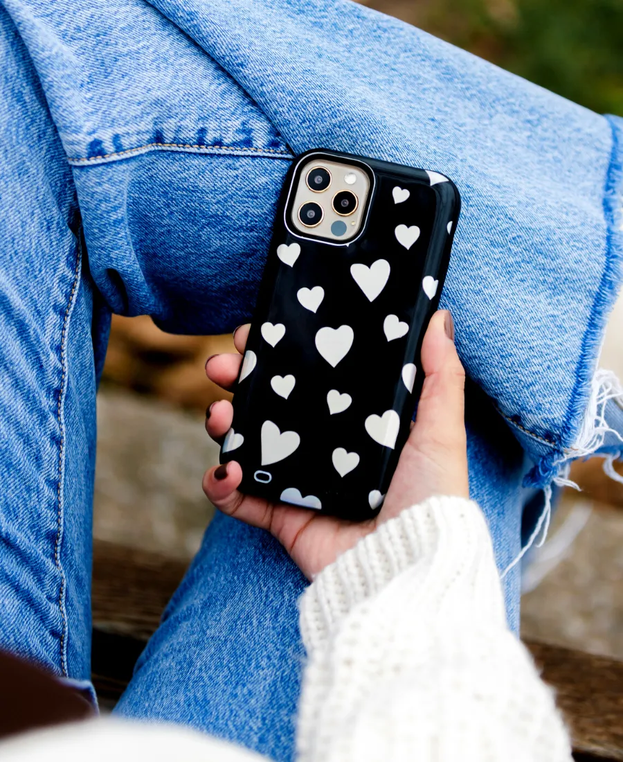 Holo Hearts Battery Case