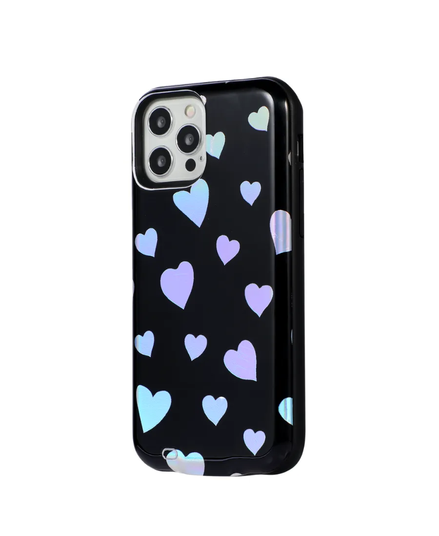 Holo Hearts Battery Case