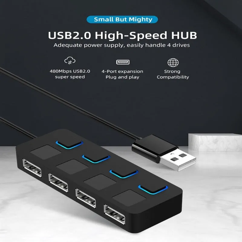 HUB Multi-USB Splitter 4-port - Efficient Connectivity