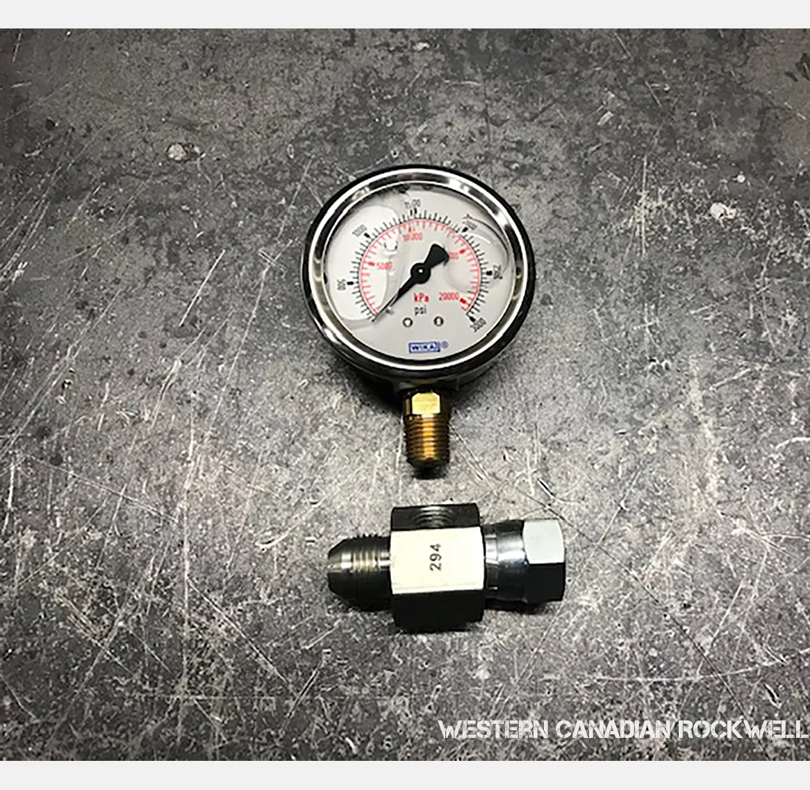 HYDRAULIC JIC GAUGE PORT ADAPTER