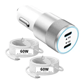 Idisoncable MFi Certified 72W Dual Port Car Charger