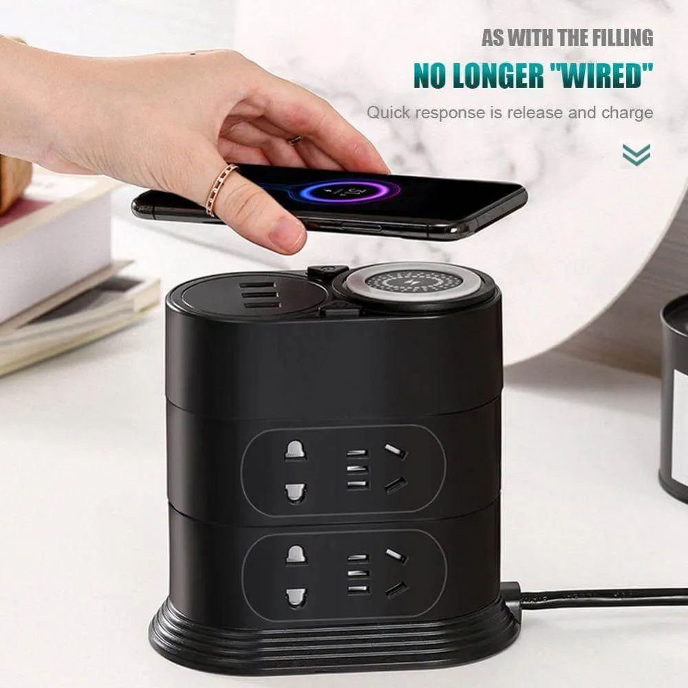 Intelligent Wireless Charging Multifunctional Socket