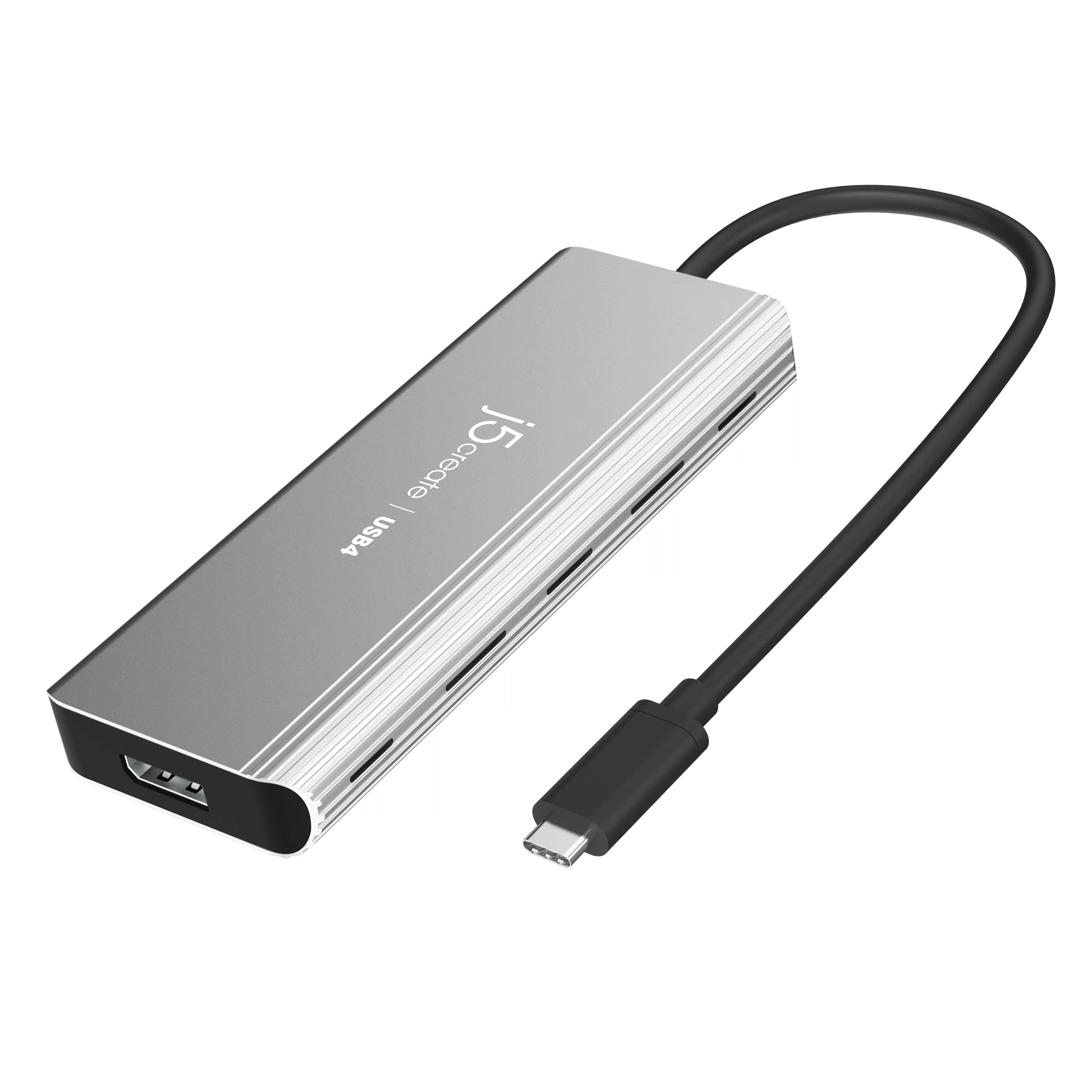 J5create Jcd401 Usb4™ Dual 4K Multi-Port Hub, Silver