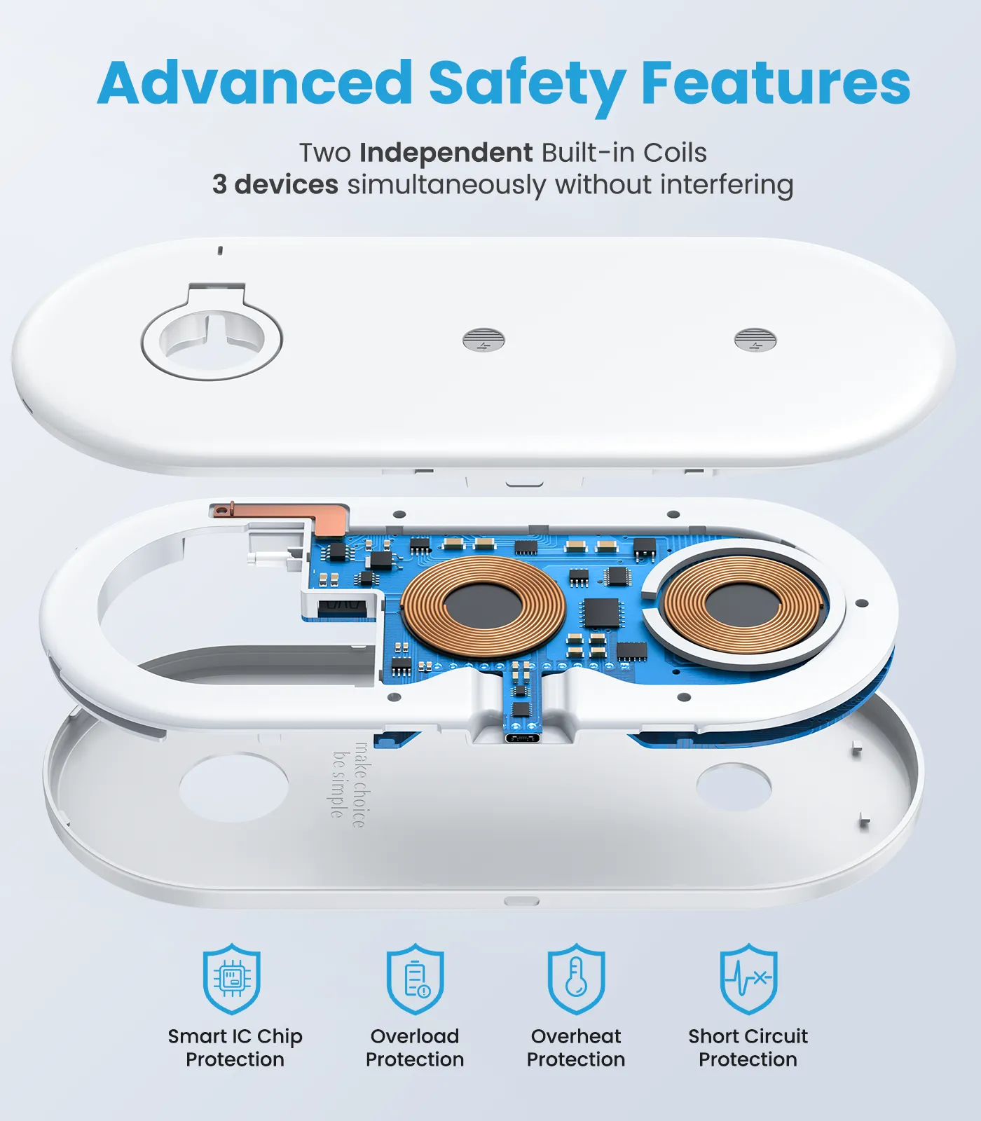 Joyroom JR-A27 3in1 20W Wireless Charger