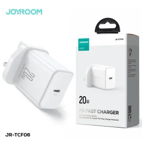 JOYROOM-TCF06 Flash Series PD 20W Single-Port Charger-White (UK)