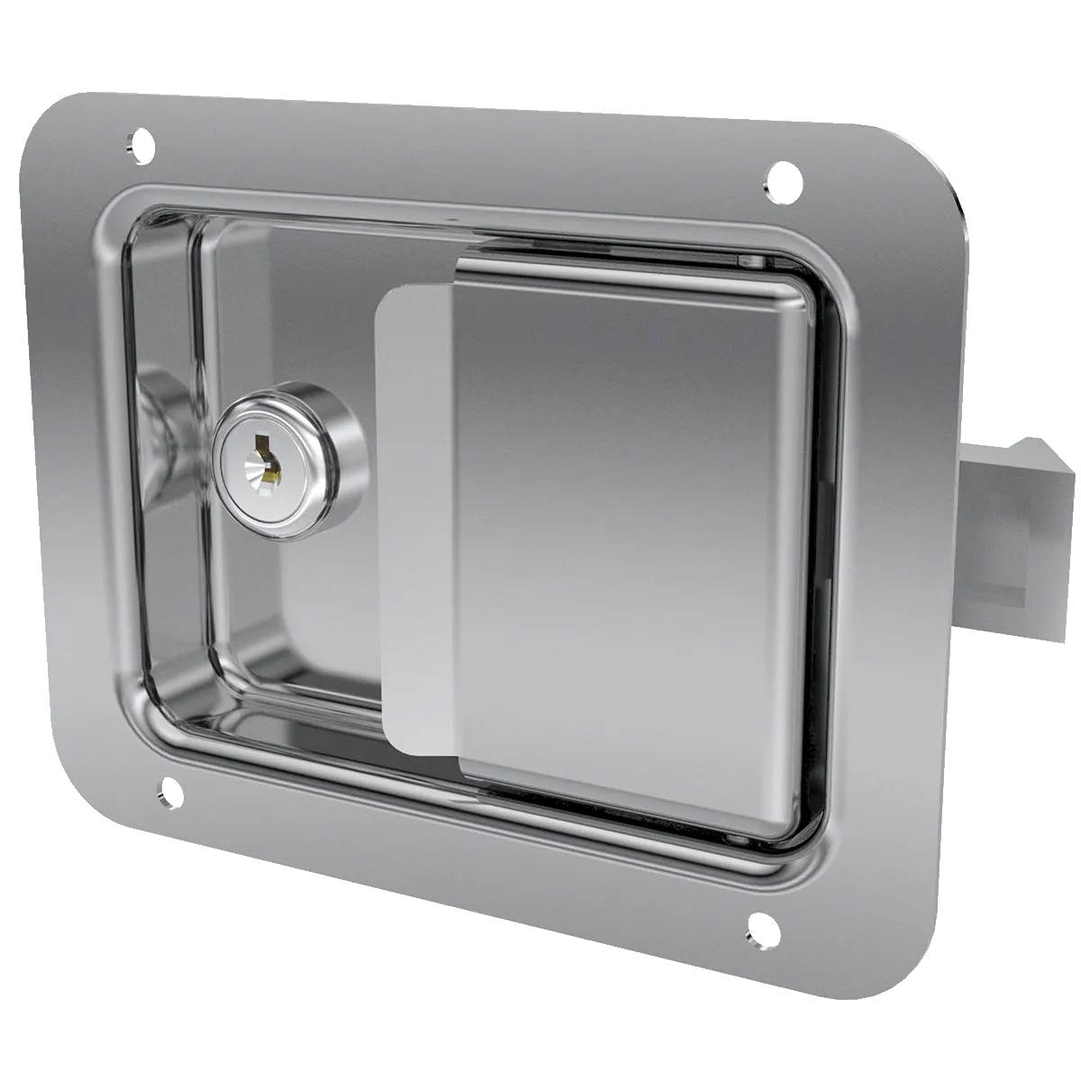 Key lockable Stainless Steel Paddle Latch with CH501 Key