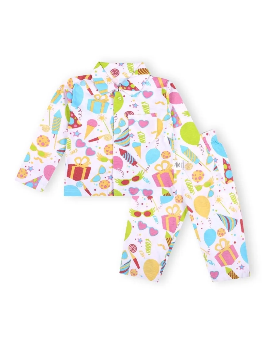 Kids Pajama Set Combo of 2 - Sweet Tooth & Pajama Party